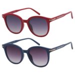 Lunettes de soleil Urban Beach pour femme - Retro Round Gradient