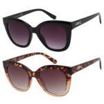 Lunettes de soleil Urban Beach pour femme - Classic Cat Eye Black & Tortoise