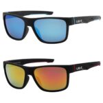Lunettes de soleil Urban Beach pour homme - Blue & Red Mirror Series
