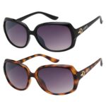 Urban Beach Damen Sonnenbrille - Oversized Glamour Schwarz & Schildpatt