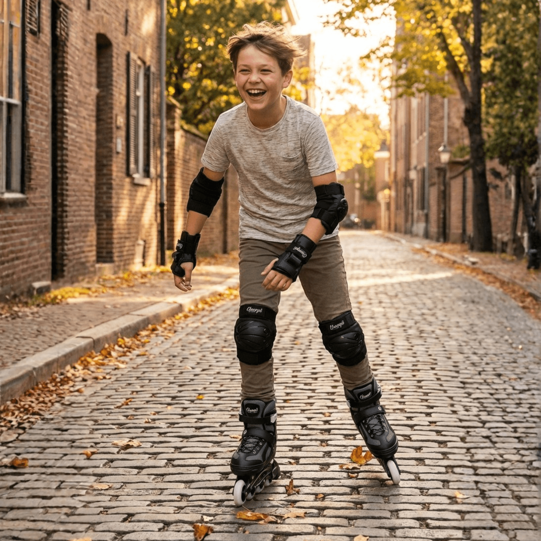 Champz Verstelbare Kinder Inline Skates – Zwart – Image 2