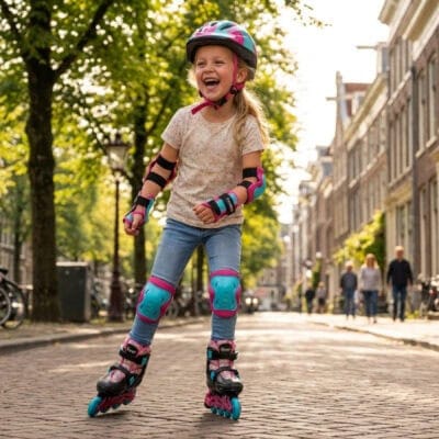 Champz Inline Skates Kinder – Beginner Skeelers Roze – Bild 2