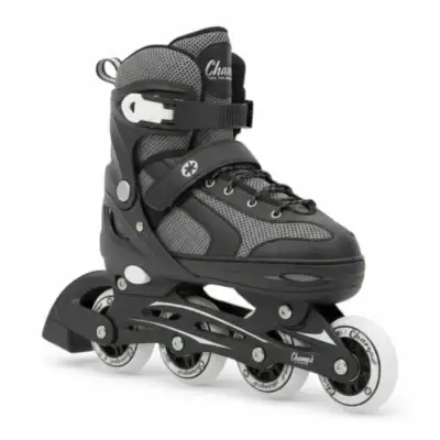 Patins à roues alignées ajustables Champz pour enfants - Noir