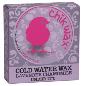 Chikwax Surf Wax - Cold Water Wax - Lavender Chamomile - Below 11°C - Grip and Traction for Cold Surfing Sessions - Environmentally Friendly