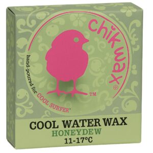 Chikwax Surf Wax - Cool Water Wax - Honeydew - 11-17°C - Grip et traction pour les surfeurs - Respectueux de l'environnement