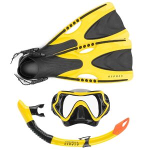 Osprey Snorkelset Geel/Oranje - Valve Purge System & Splash Guard