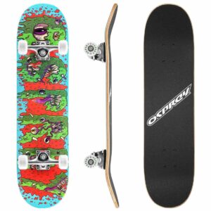 Osprey Slime Edition 31" Double Kick Skateboard - Abec 5