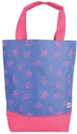 Yello Canvas Strandtas - Blauw/Rood Gestreept  - 52x42x16 cm - 34L
