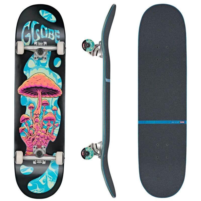 Globe Mind Expansion 8.25 Black Green Komplett-Skateboard - Street und Park - LongboardCenter.eu
