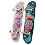 Globe G1 Mind Expansion 8.5-inch Complete Skateboard - Off-White/Purple mit Full Concave, beide Farben erhältlich Tensor Achsen und 53mm Rollen