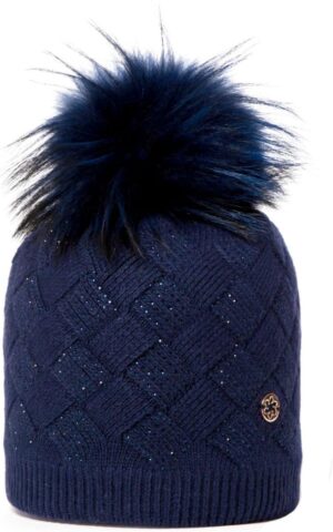 Granadilla Clayton Damesmuts - Fleece & Afneembare Pompon