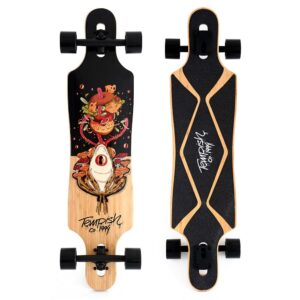 Tempish Tempish - Frogman Longboard - 96cm - Zwart/Groen Twin-tip