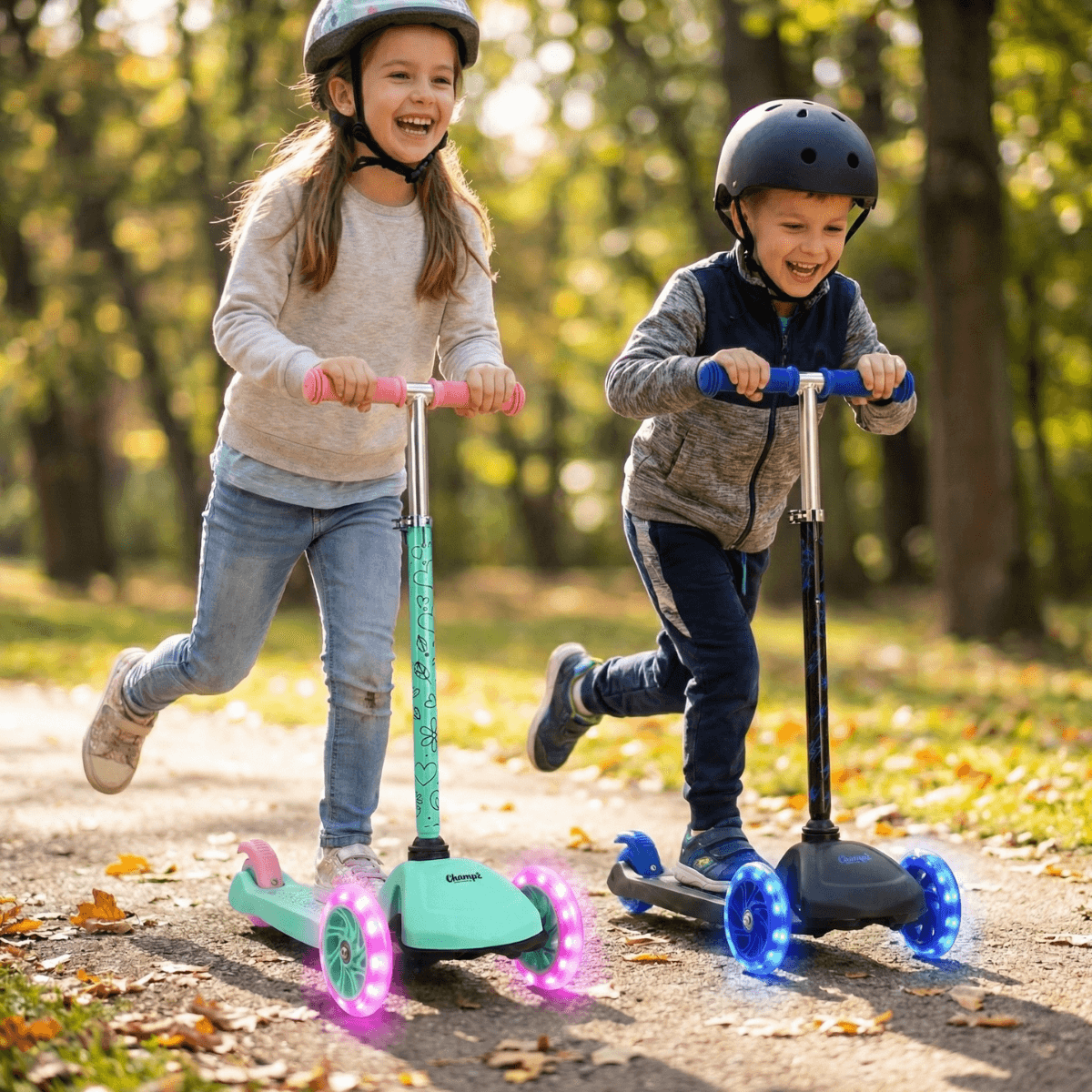 Champz Kinderstep 3 Wielen – Verstelbaar met LED Wielen – Image 2